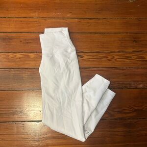 Alo Yoga White High-Waisted Leggings